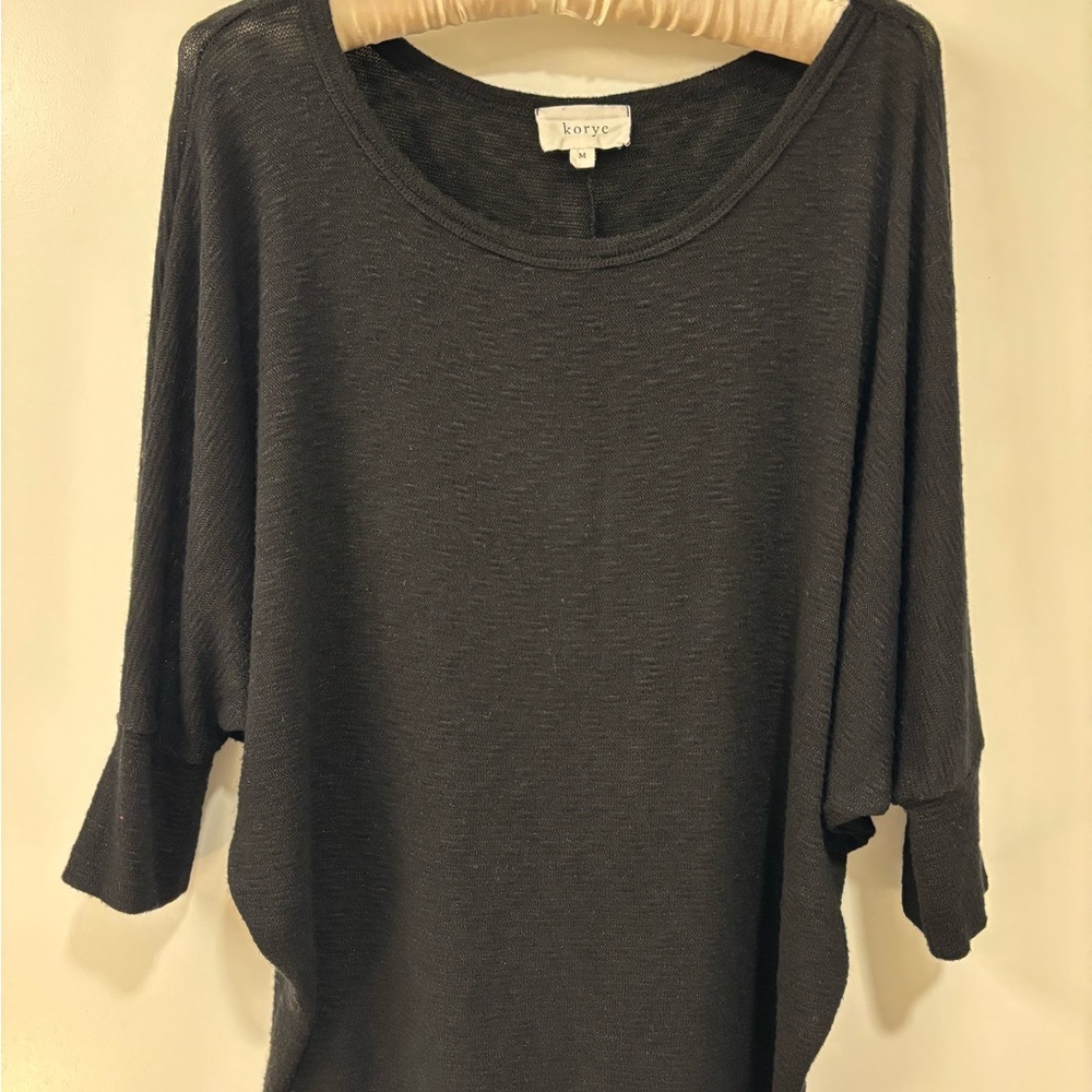 Korye Black Dolman Top